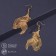 Earrings Metal "Fish" Magic, Color Gold