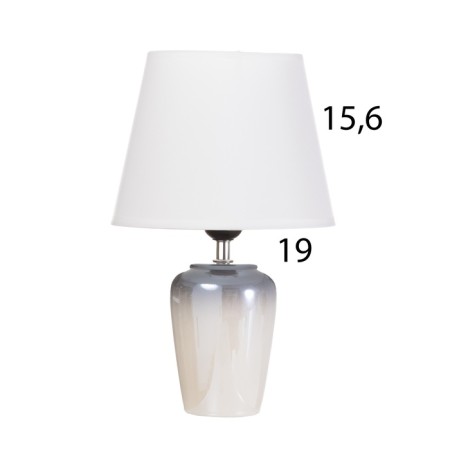 Table lamp "Shine" 1x40W E27 Soft gray 20x20x32cm-5