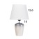 Table lamp "Shine" 1x40W E27 Soft gray 20x20x32cm