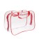 Bag in a hospital, with a cosmetic bag, red color