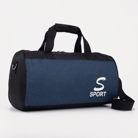 Sports bag with lightning, long belt blue color