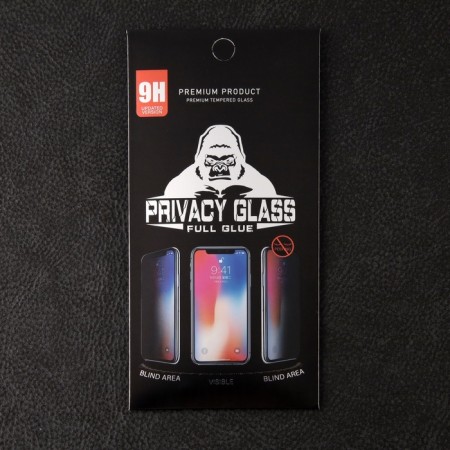 Protective glass for the iPhone 15 Pro, Antishpion, 9h, 0.33 mm, black frame-2