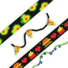 A set for beads 