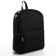 School textile backpack with print on the upper part, 38x29x11 cm, black color