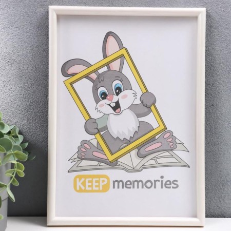 Photo frame plastic L-4 21x30 cm pearl (plastic screen)-1