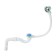 AKVater bath siphon, 1 1/2 "x40mm, release and overflows, corrugation 40x40/50mm, plug without chain