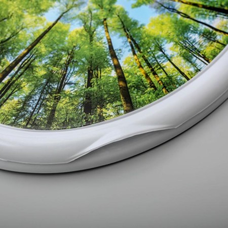 Sit with a toilet lid Rossplast "Decor. Forest ”, 44.5 x 37.5 cm, white color-4