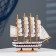 The ship souvenir medium "Victory", sides of a tricolor, white sails, 32 x 32.5 x 7 cm