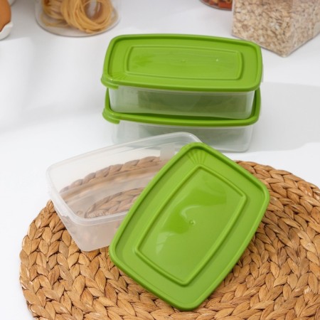 Set of food containers "Cascade", 700 ml, 3 pcs, color mix-1