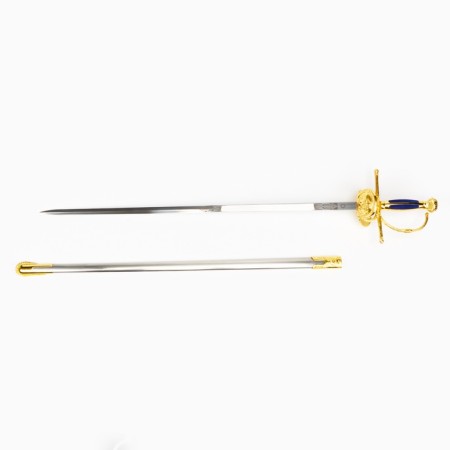 Souvenir sword Don Quixote Lamanka, painting on the blade, 91.5 cm-2
