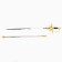 Souvenir sword Don Quixote Lamanka, painting on the blade, 91.5 cm
