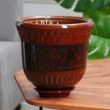Pot Flower Crete No. 3, brown 3.7 liters