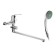 Bath mixer Zein Z0252, cartridge ceramics 35 mm, with shower, chrome