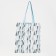 The shoper bag is bilateral, without fastening, outer pocket, blue color