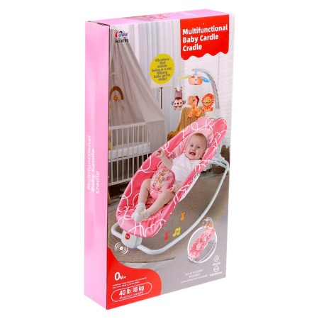 Musical rocking chair for newborn, pink color-12