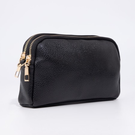 Bag Cross-Bodi with a zipper, black color-4