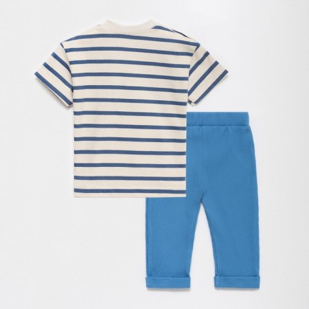 Set: T-shirt and pants crumb I am Basic Line, height 74-80 cm, blue-5