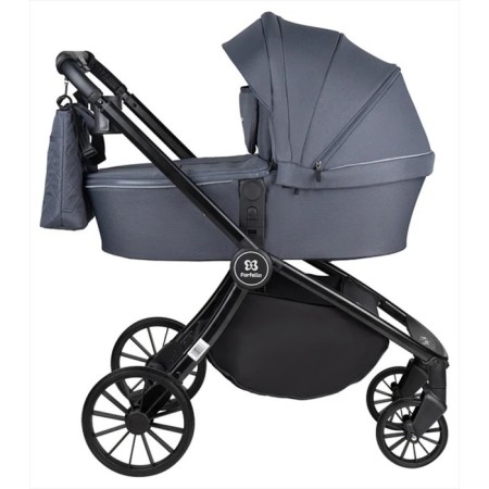 Stroller 3 in 1 Farfello Baby Shell BBS-004, Gray color-9