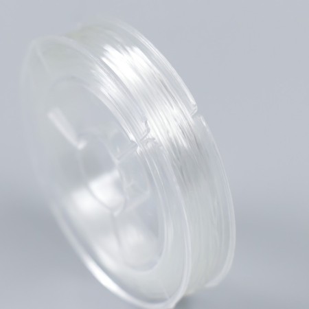Silicone thread for beads "Astra" 0.8 mm, 10 m, transparent-2