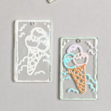 Decor for the work of the acrylic 
