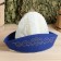 Bath cap with embroidery "Kazakhstani male cap with gold and blue patterns