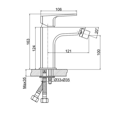 Cersanit wisla a63058 cersanit mixer-7