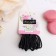 Hair gum "Tofi" (set 20 pcs) 3.5 cm, black