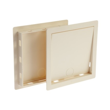 Vento cats' door for cats, 150 x 150 mm, opening 40 mm, ivory-3