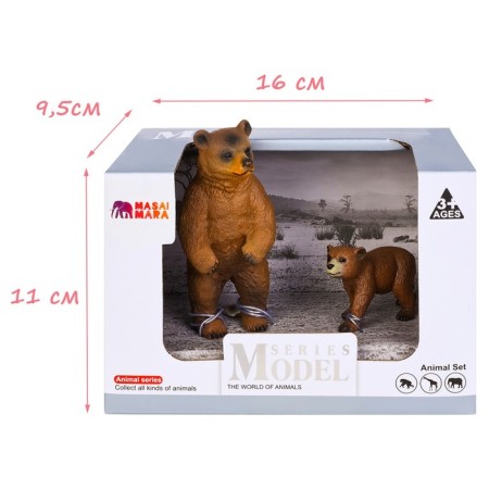 Набор фигурок «Мир диких животных: семья бурых медведей», 2 фигурки-7