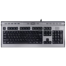 Keyboard A4Tech KLS-7MUU Silver/Black USB Slim Multimedia