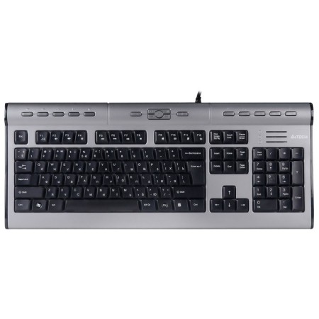 Keyboard A4Tech KLS-7MUU Silver/Black USB Slim Multimedia