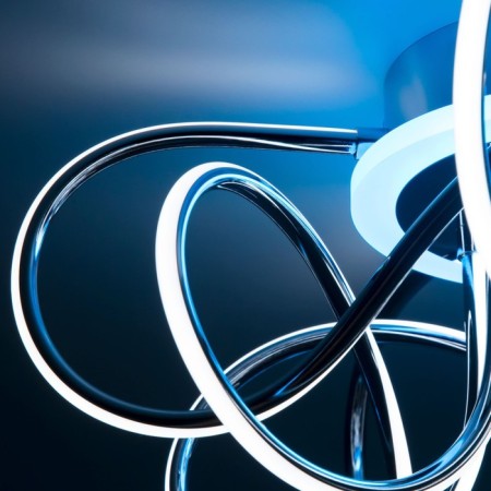 Ceiling CITILUX CULCH "JMINI SMART" CL229A151E 50x50x23 cm, 5x19W, LED, Gray color.-34
