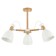 Ceiling EVOLUCE lamp. Sle103802-03. Balcamo. 3x60 watts, E27, 59x59x45 cm, color light wood, white