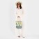Bag Women's beach on lightning, white/yellow color