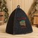 Bath cap with embroidery "Russian bath", gray, packing 5pcs