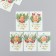 Cardboard "Happiness in the New Year" set of 10 pcs (5 types) 4x6 cm