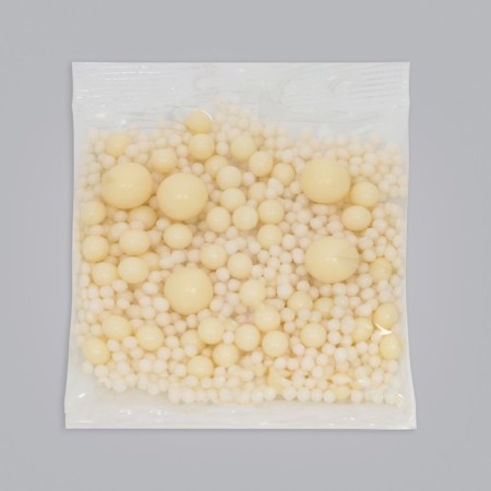 Sprinking confectionery "Snow -Snow Pearls", dragee, soft, 50 g-1