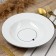 Deep plate of ceramic "with love", 22.4 cm, 300 ml, white color