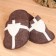Gift set 4 objects of brown "Crusader" (hat, rug, mitten, slippers)