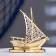 Souvenir ship on the stand sailboat 11cm