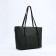 Zipper bag with zipper, green color