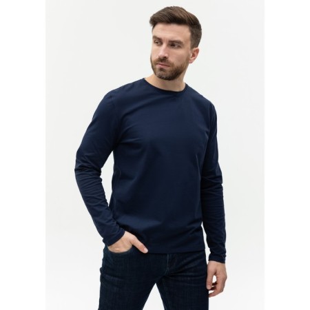 Male T-shirt, size 46, dark blue color-5
