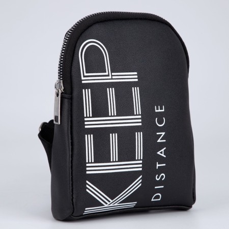 Youth bag over the shoulder Keep Distance, black color-6