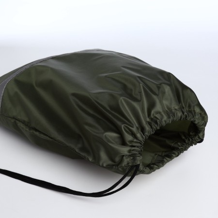 A bag for shoes on a lace, "ZFTS", a reflective strip, khaki color-2