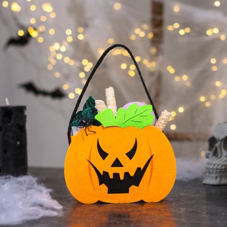 Decorative basket "Pumpkin for Halloween", 6x15.5x19 cm