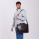 Male bag, igermann, brown color