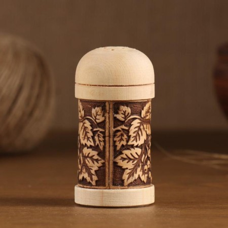 Set for spices "Moth" Sol-Peretz, 3Pr. Memorial 4.5x9cm, birch bark-5