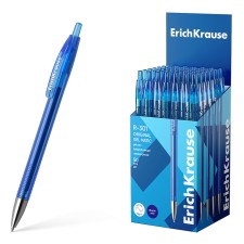 Automatic gel handle Erichkrause R-301 Original Gel Matic, node 0.5 mm, blue, accurate and quick letter without effort
