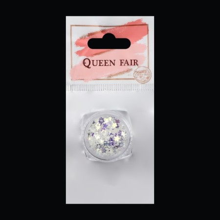 Sequins for the decor "Star Sky", white/holographic color-4