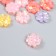 Decor for creativity plastic "Flower from hearts" mix d = 1.8 cm